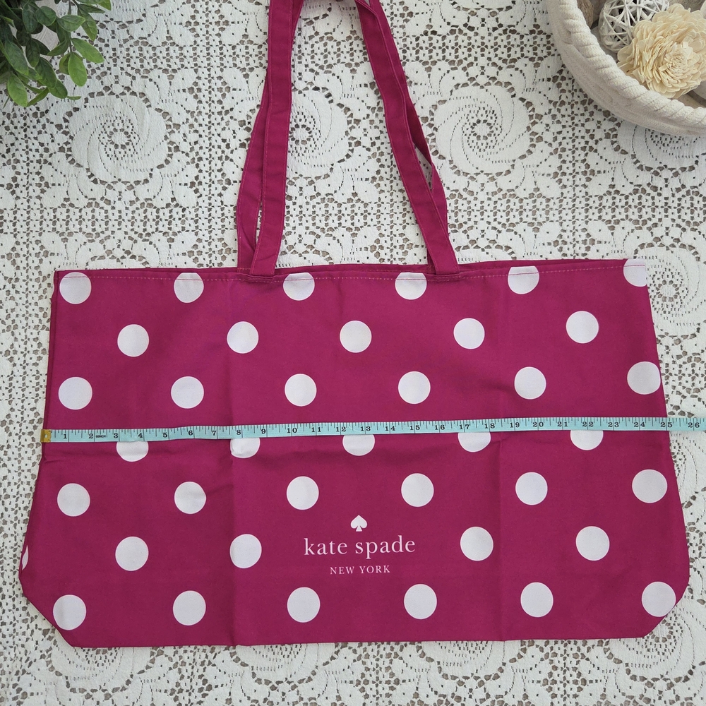 Kate Spade Pink Polka Dot Tote Bag - Picture 4 of 6